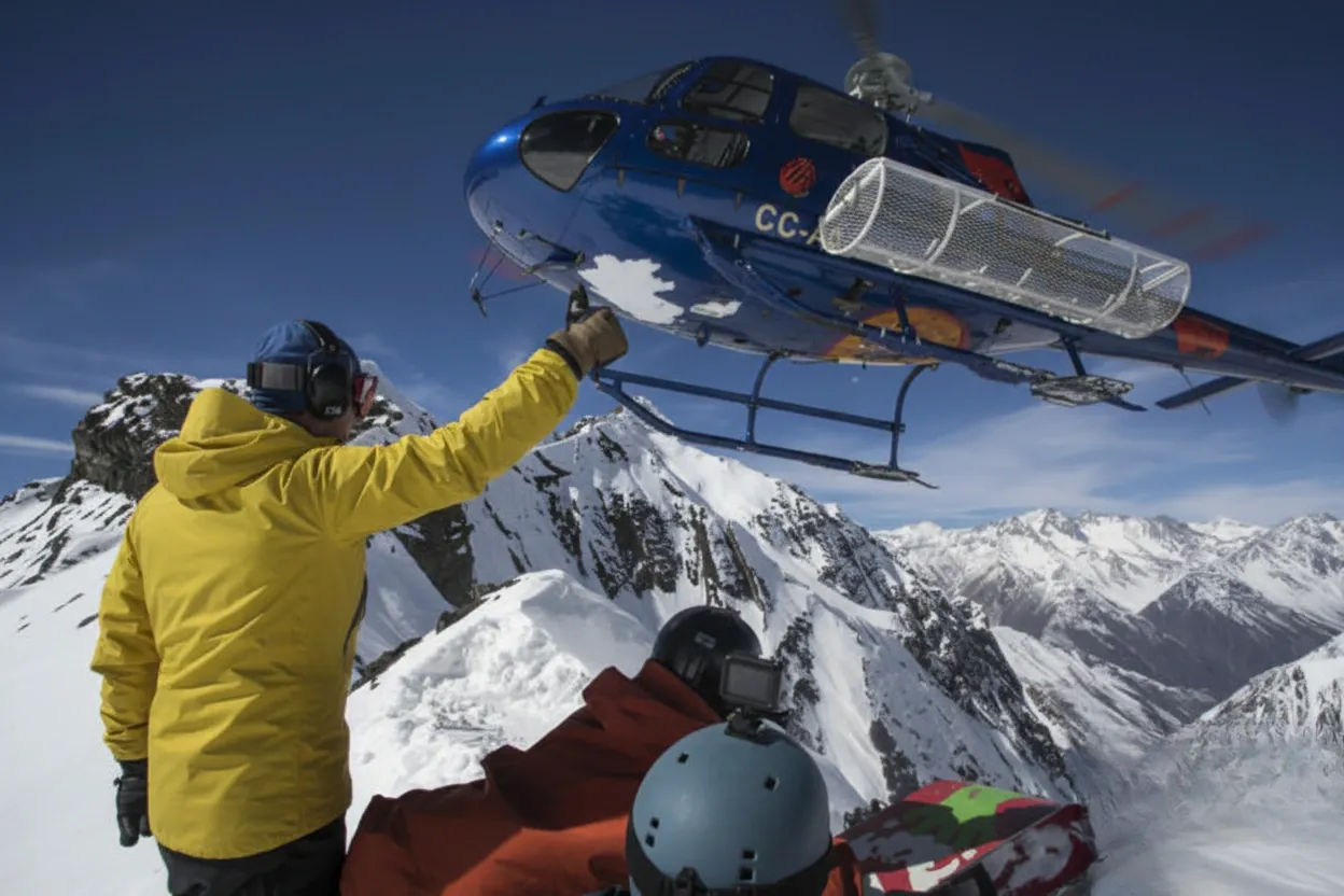 Heli-skiing terrain 1