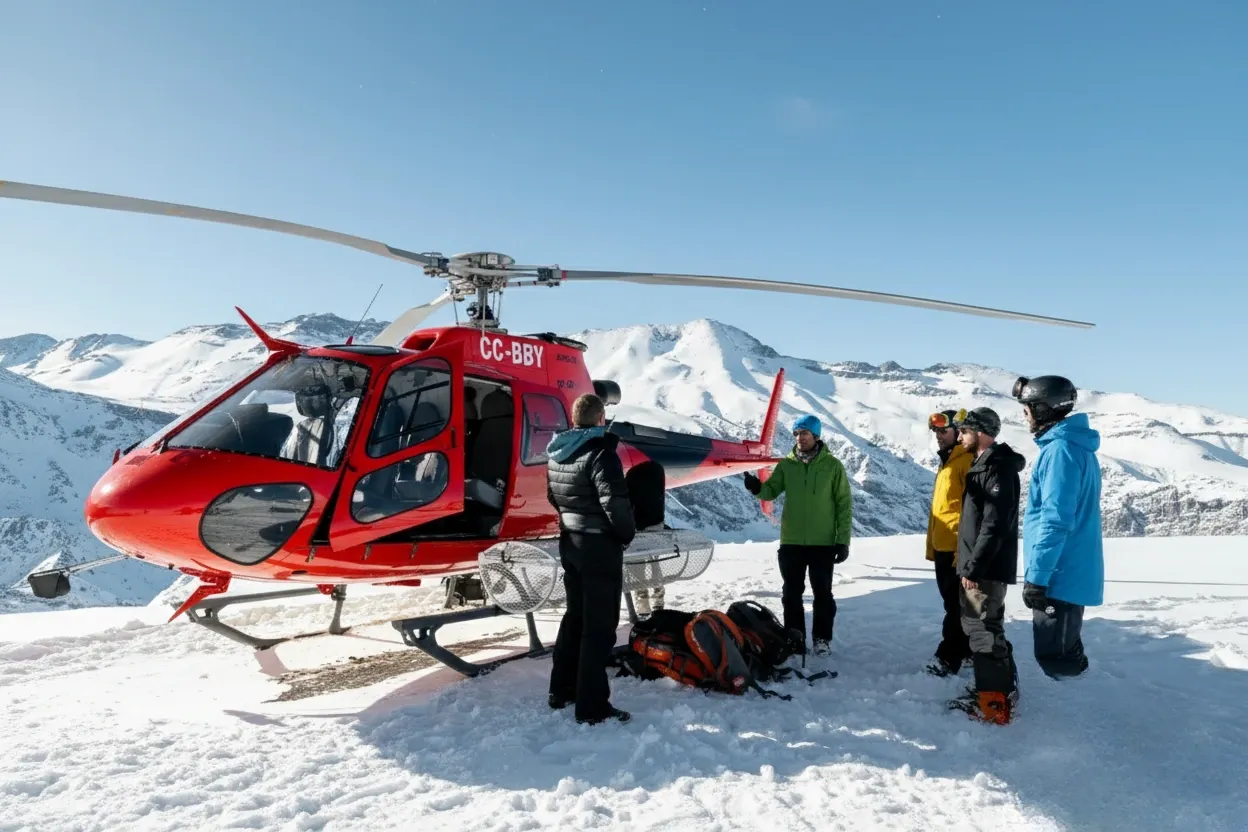 Heli-skiing terrain 4