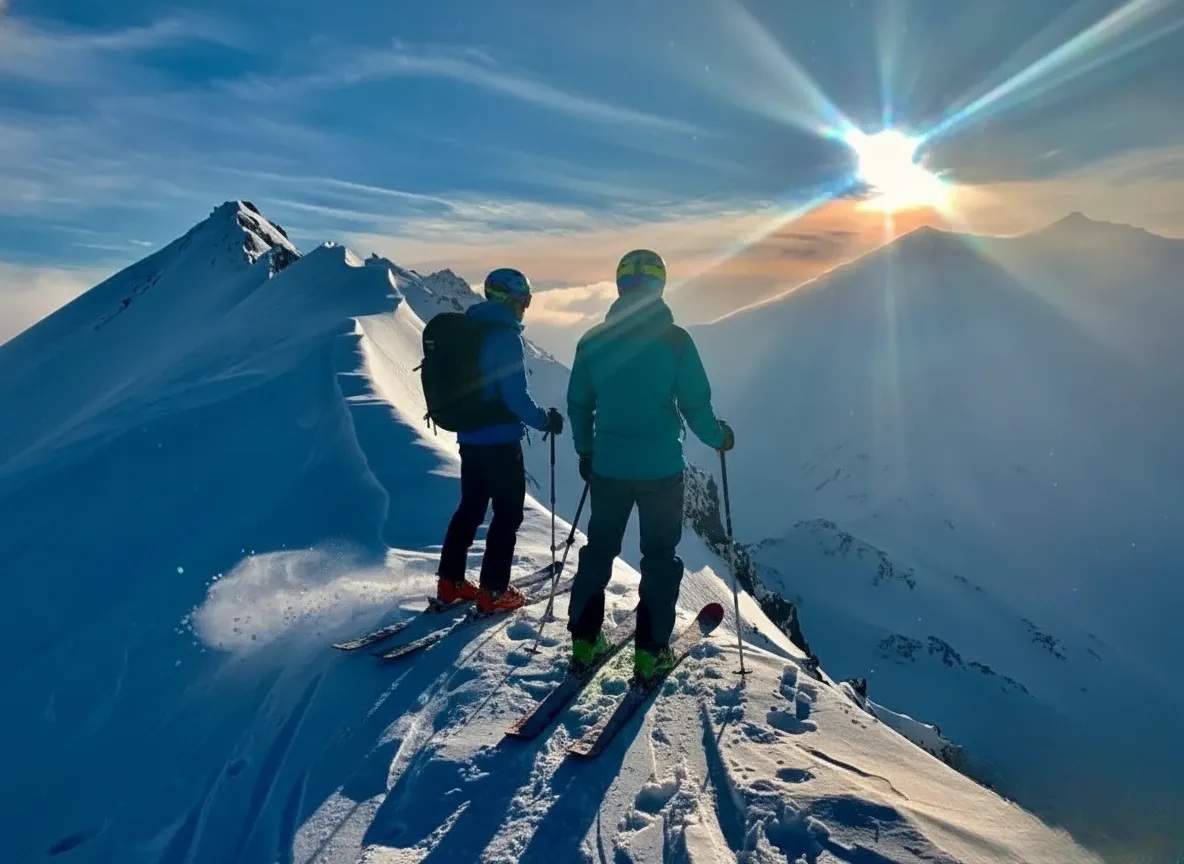 French Alps ski touring
